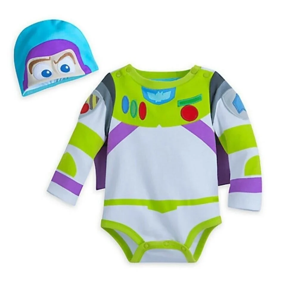 New Disney Store Buzz Lightyear Toy Story Baby Costume Bodysuit 12-18m - Picture 1 of 2